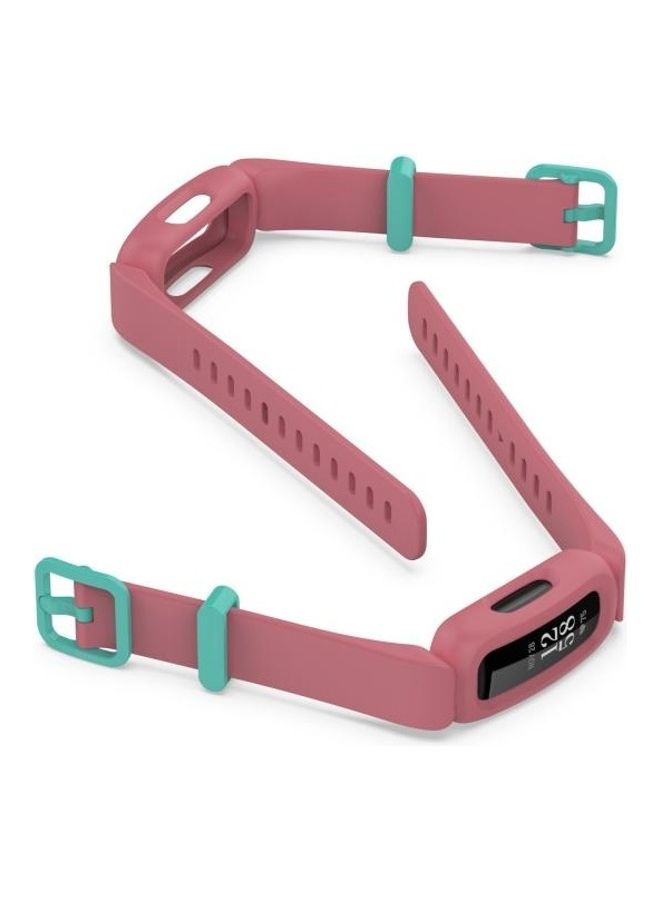 BGM Silicone Integrated Replacement Strap Watchband For Fitbit Ace 3 Lime Green - Image 4