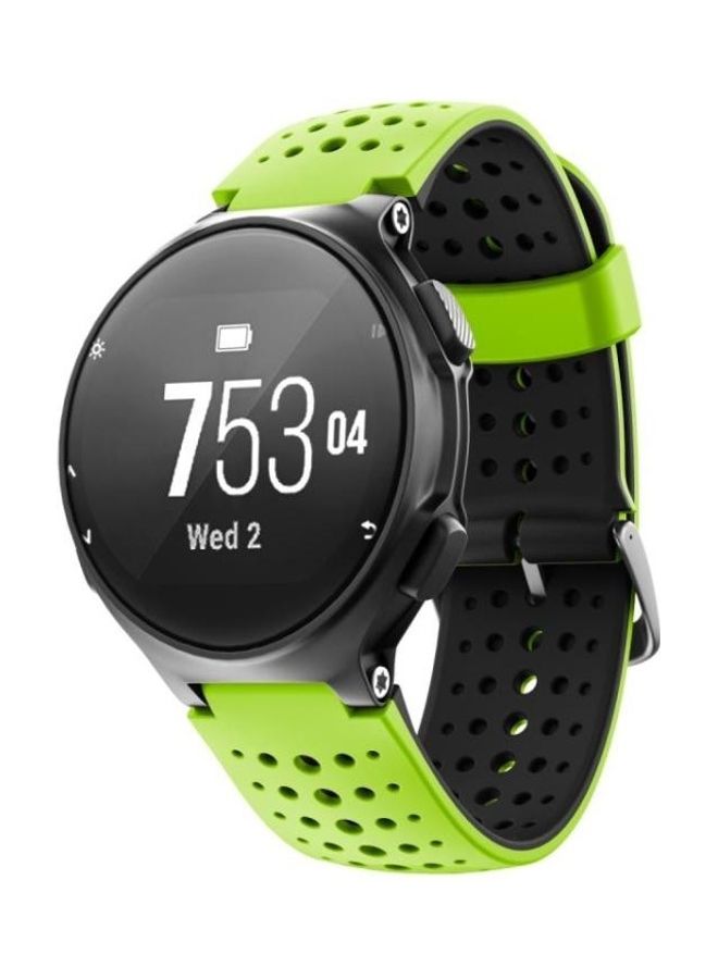 BGM Silicon Quick Release Replacement Strap Watchband For Garmin Forerunner 220 Lime Green/Black - Image 3