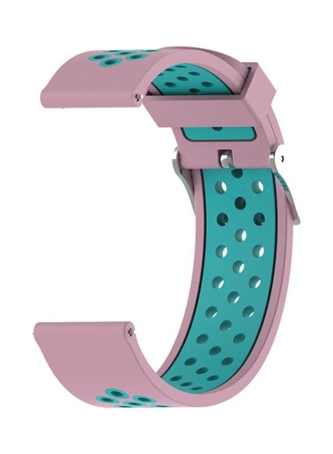 BGM Two-tone Strap For Garmin Forerunner 245 Pink/Teal