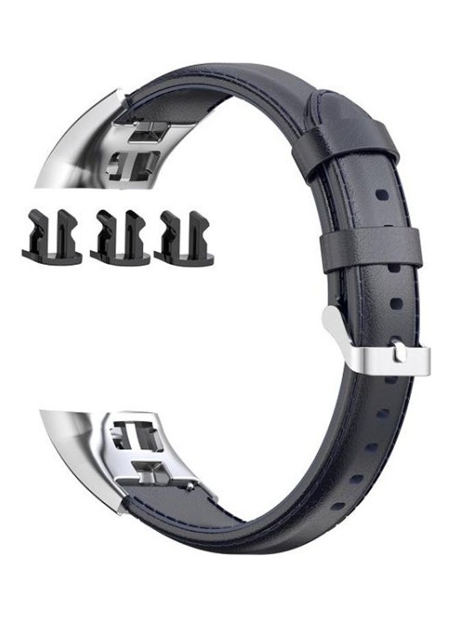 BGM For Huawei Honor 4 & 5 Oil Wax Leather Wristband Blue - Image 2