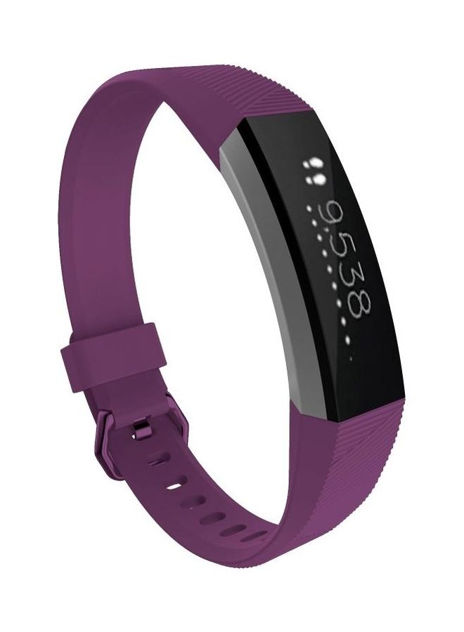 BGM Silicone Wrist Strap Watchband For Fitbit Alta/HR-Large Lilac Purple - Image 2