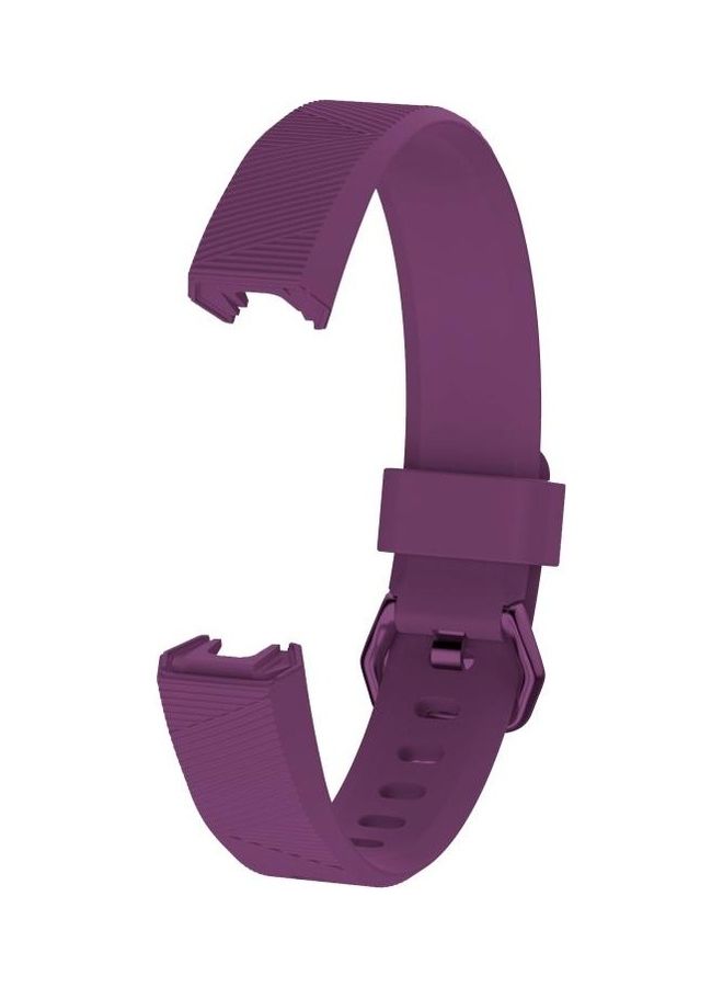 BGM Silicone Wrist Strap Watchband For Fitbit Alta/HR-Large Lilac Purple - Image 3