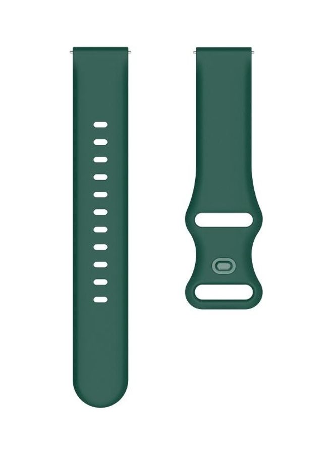 BGM Internal Buckle Perforation Silicone Replacement Band For Huawei Watch 3 Green - Image 4