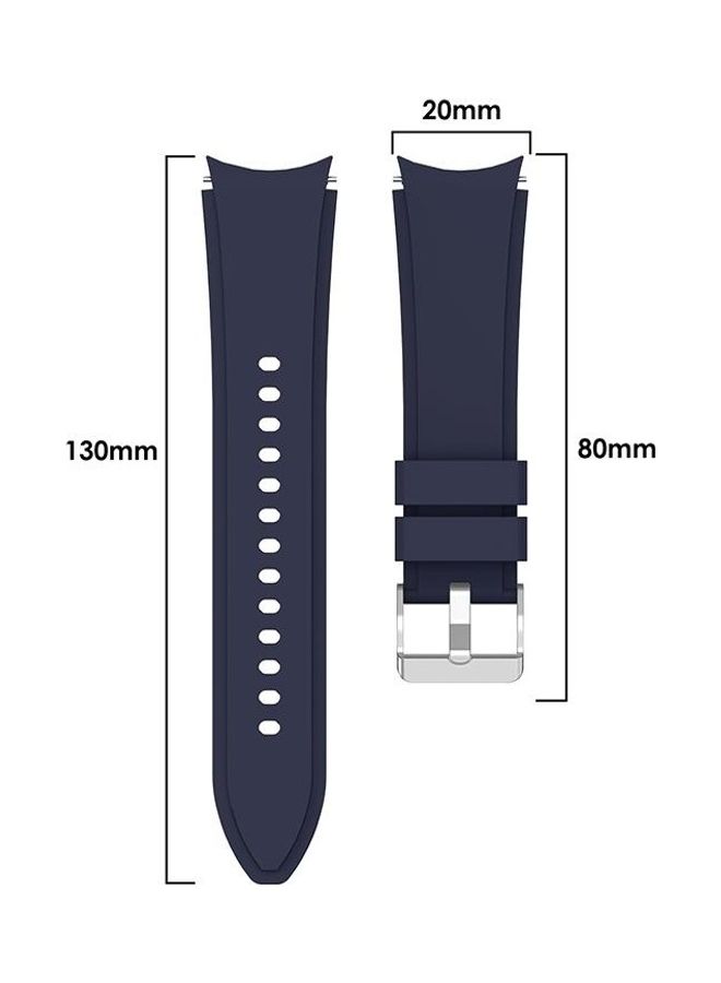 BGM Silicone Replacement Strap Watchband For Samsung Galaxy Watch4 44mm Blue - Image 3