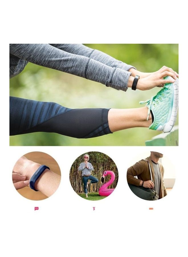 BGM Oblique Texture Silicone Watchband Replacement For Fitbit Flex 2 Bracelet-25cm Magenta - Image 5