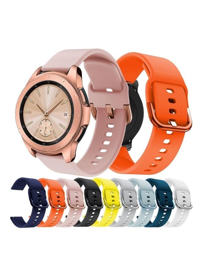 BGM Youth Version Universal Color Buckle Silicone Strap For Huawei Watch GT2 42MM White - Image 4