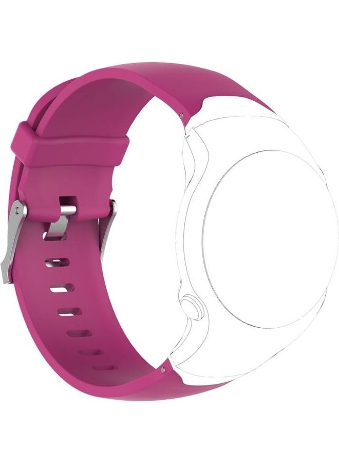 BGM Smart Watch Silicone Wrist Strap Watchband For Garmin Approach S3 Rose Red - Image 1