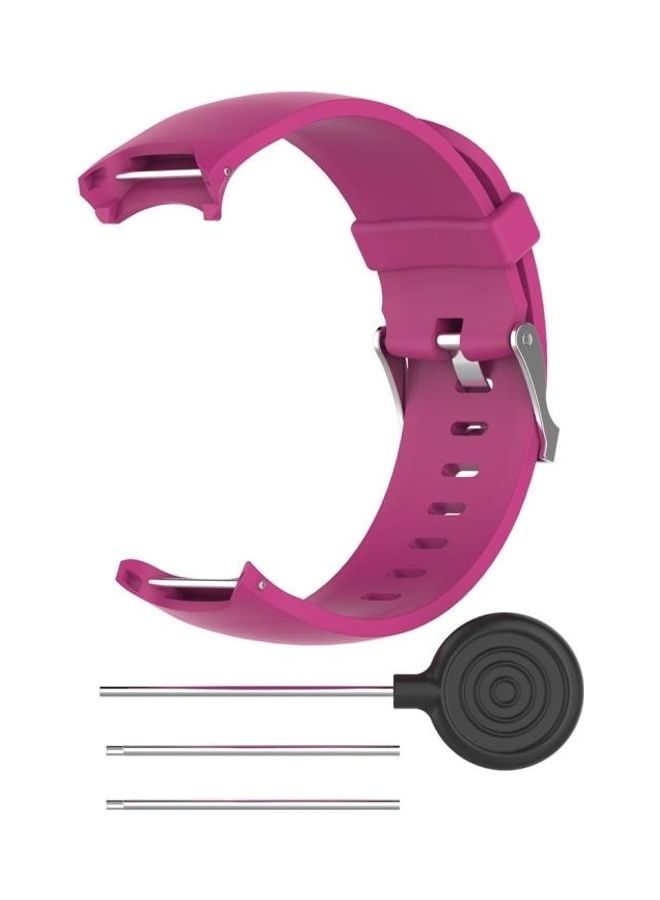 BGM Smart Watch Silicone Wrist Strap Watchband For Garmin Approach S3 Rose Red - Image 3
