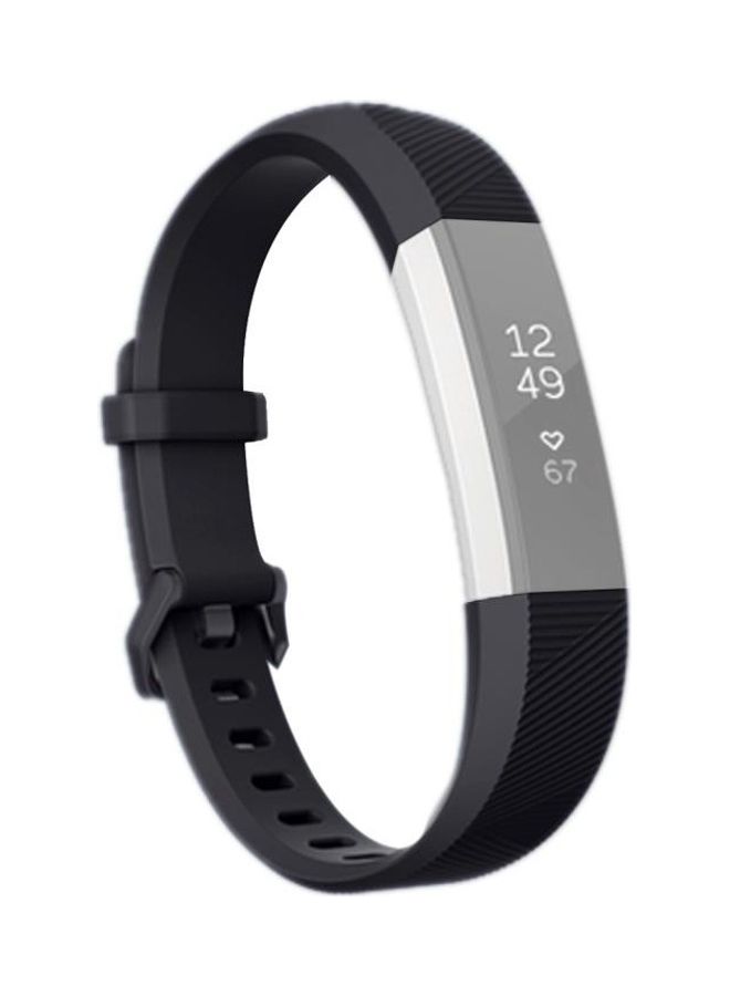 BGM Alta Smart Watch Silicone Watchband For Fitbit Black - Image 1
