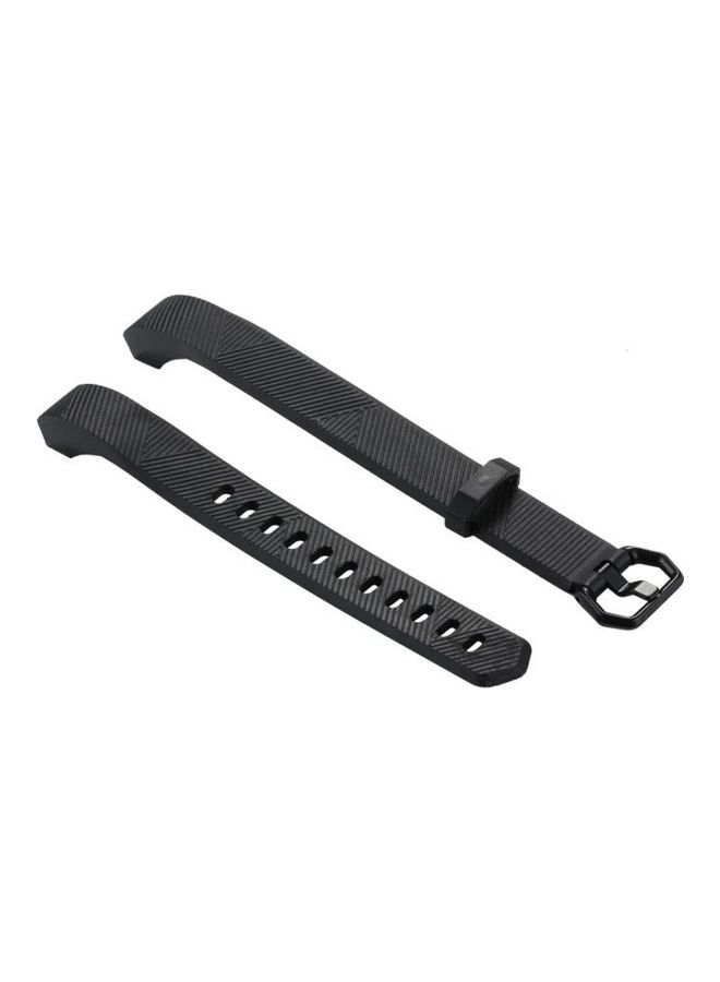 BGM Alta Smart Watch Silicone Watchband For Fitbit Black - Image 2