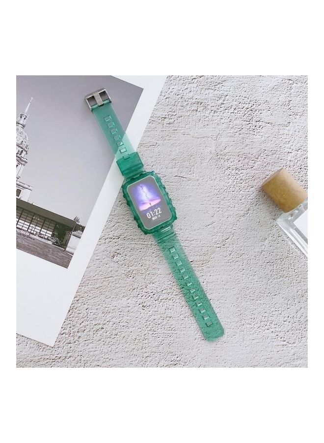 BGM Silicone Replacement Band For Huawei Watch Fit Green - Image 1