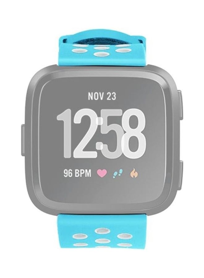 BGM Silicone Replacement Band For Fitbit Versa Baby Blue - Image 3
