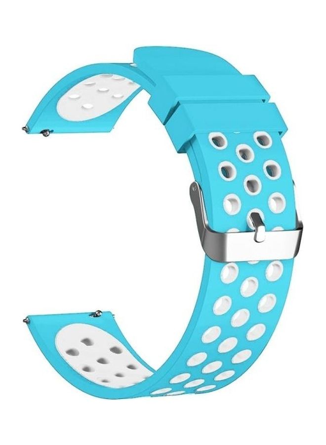 BGM Silicone Replacement Band For Fitbit Versa Baby Blue - Image 4