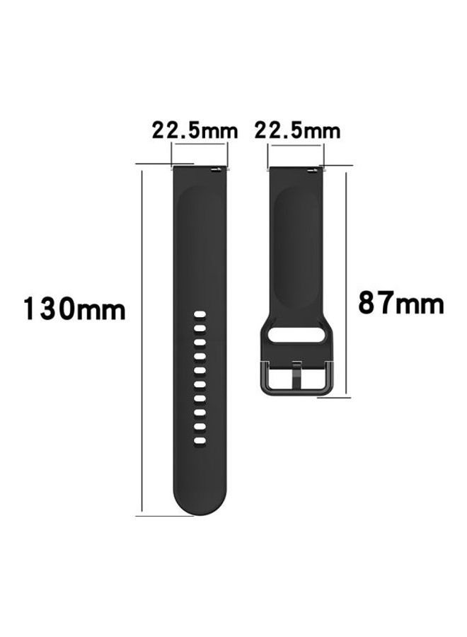 بي جي إم سوار معصم ملون من السيليكون مزود بإبزيم لساعة فيتبيت فيرسا 2/ فيرسا/ فيرسا لايت/ بلايز - مقاس كبير أزرق ميدنايت - Image 1