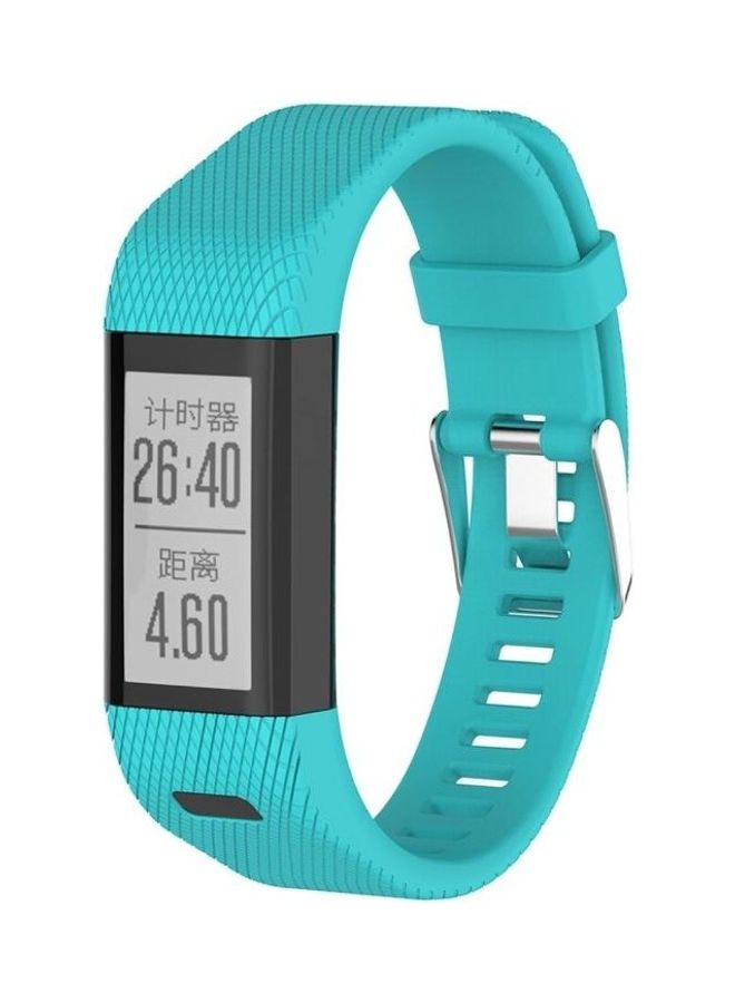 BGM Silicone Watchband Wrist Strap For Garmin Approach S2/S4 Mint Green - Image 2