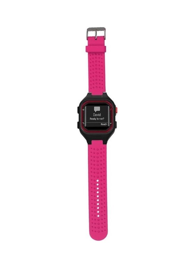 BGM Adjustable Wrist Strap For Garmin Forerunner 25 Rose Red - Image 2