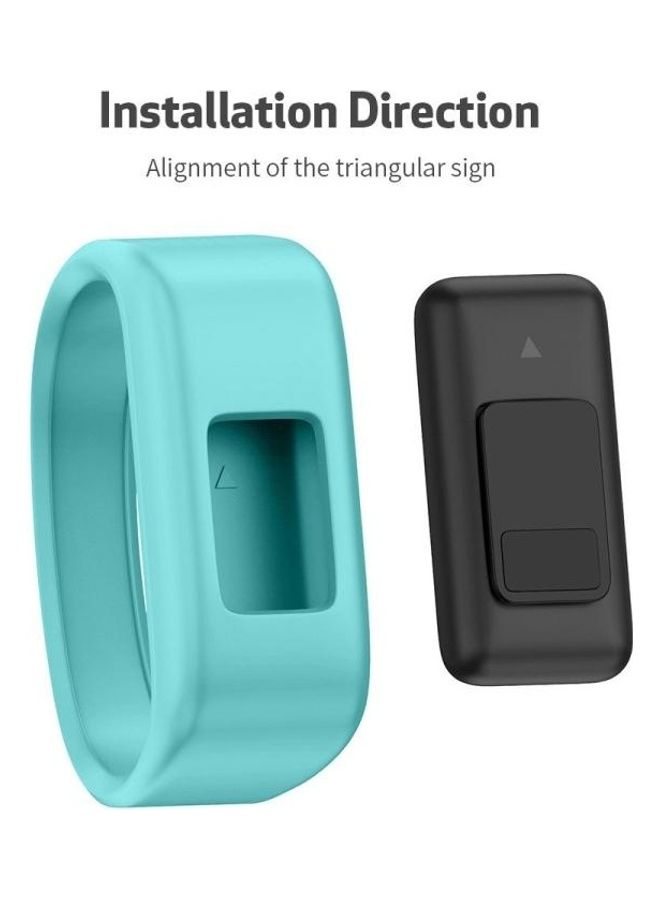 BGM Silicone Sport Wrist Strap For Garmin Vivofit JR- Small Mint Green - Image 4