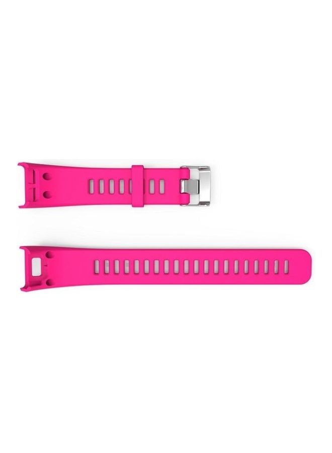BGM Silicone Sport Wrist Strap For Garmin Vivosmart HR 1 Rose Red - Image 2