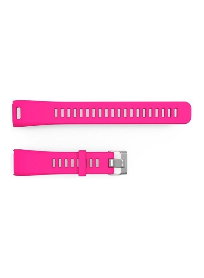 BGM Silicone Sport Wrist Strap For Garmin Vivosmart HR 1 Rose Red - Image 4
