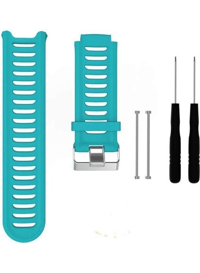 BGM Silicone Wrist Strap For Garmin Forerunner 910XT Mint Green - Image 1