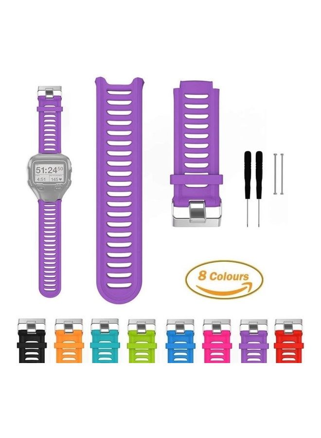 BGM Silicone Wrist Strap For Garmin Forerunner 910XT Mint Green - Image 5