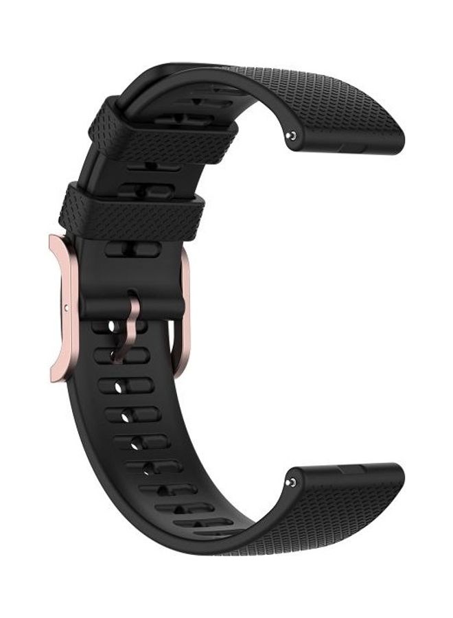 BGM 22mm Dot Texture Wrist Strap For Samsung Galaxy Watch3 45mm / Galaxy Watch 46mm Black - Image 3
