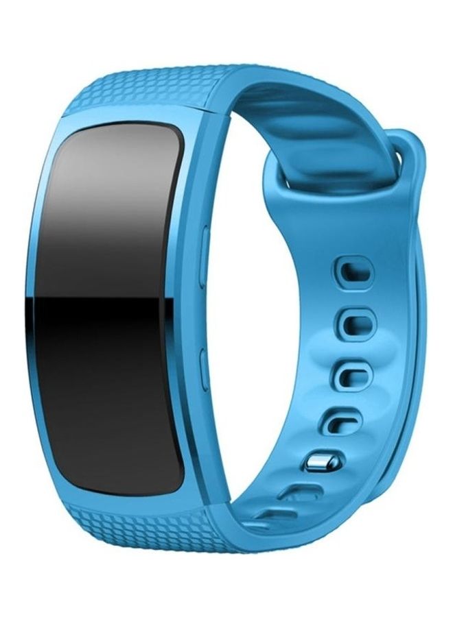 BGM For Samsung Gear Fit2 Pro Silicone Replacement Strap Watchband Sky Blue - Image 2