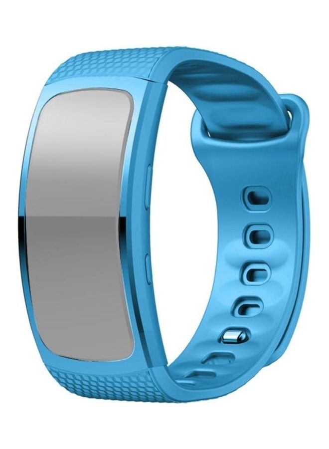 BGM For Samsung Gear Fit2 Pro Silicone Replacement Strap Watchband Sky Blue - Image 1