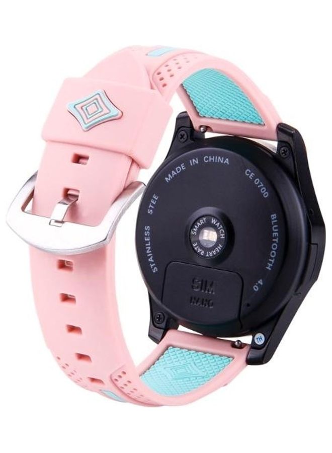 بي جي إم سِوار عصري بنمط مخطط لساعة سامسونج S3 وردي - Image 4