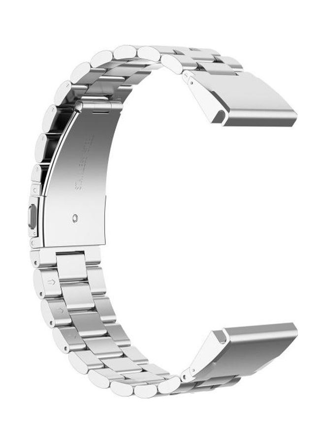 BGM Metal Replacement Quick Release Strap For Garmin Fenix5/Forerunner935/Garmin Approach S60 silver - Image 4