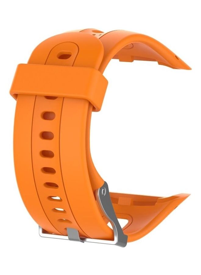 BGM Silicone Sport Wrist Strap For Garmin Forerunner 10/15 Orange - Image 2
