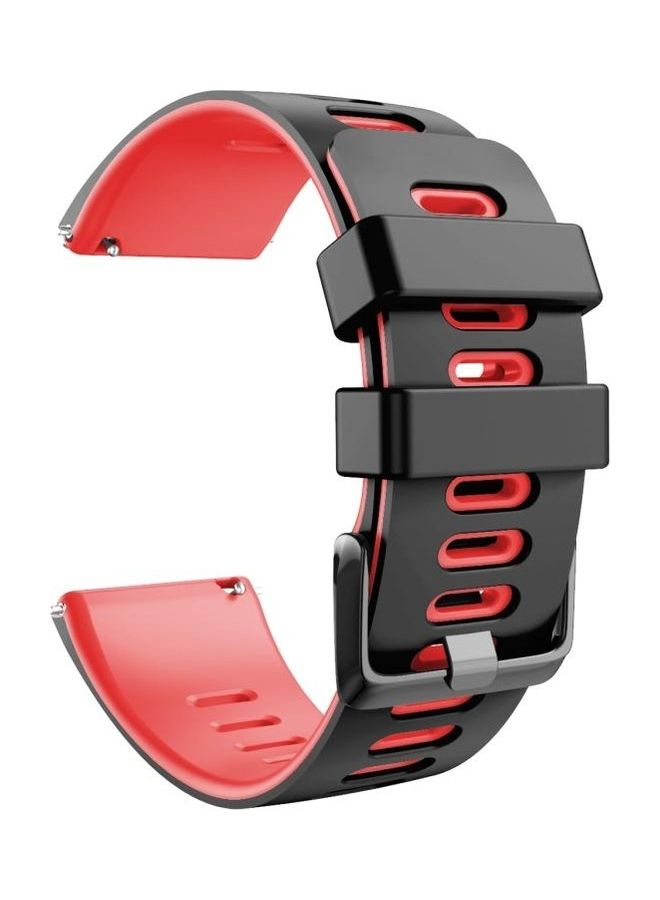 BGM Replacement Band For Fitbit Versa/Versa 2/Versa Lite Black/Red - Image 1