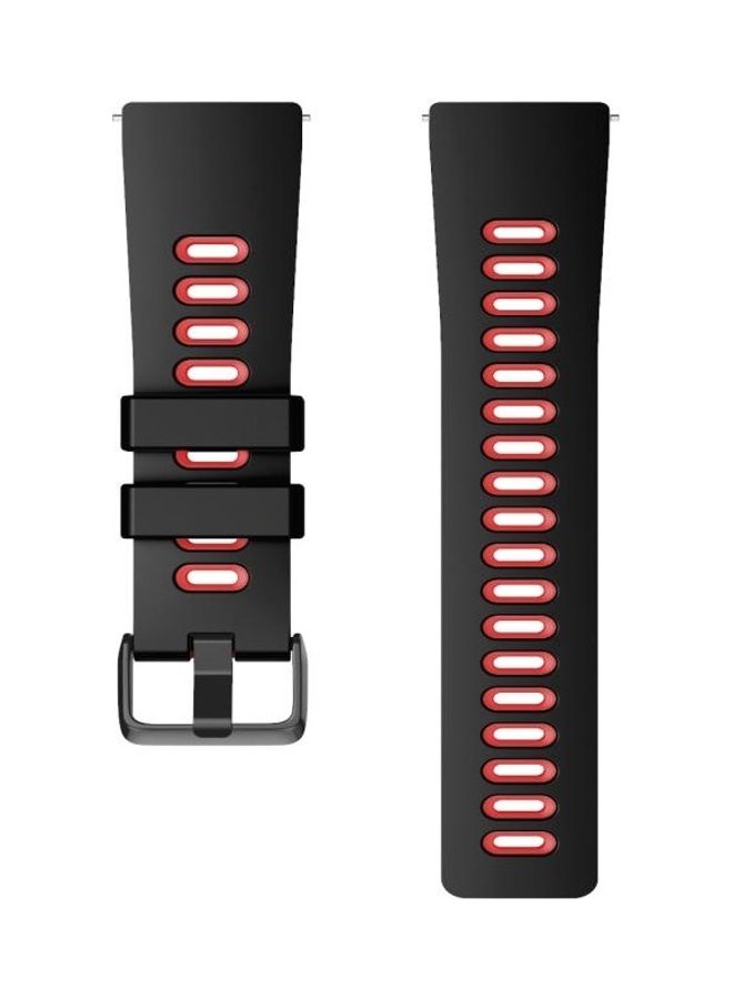 BGM Replacement Band For Fitbit Versa/Versa 2/Versa Lite Black/Red - Image 2