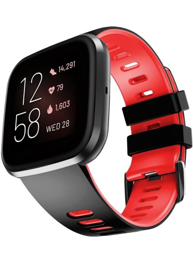 BGM Replacement Band For Fitbit Versa/Versa 2/Versa Lite Black/Red - Image 3
