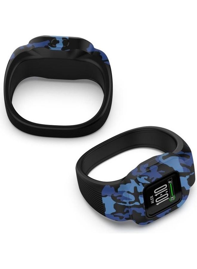 BGM Replacement Strap For Garmin Vivofit JR3 Camouflage Blue - Image 3