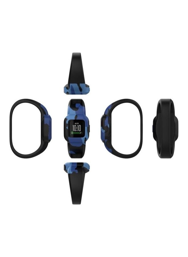 BGM Replacement Strap For Garmin Vivofit JR3 Camouflage Blue - Image 4