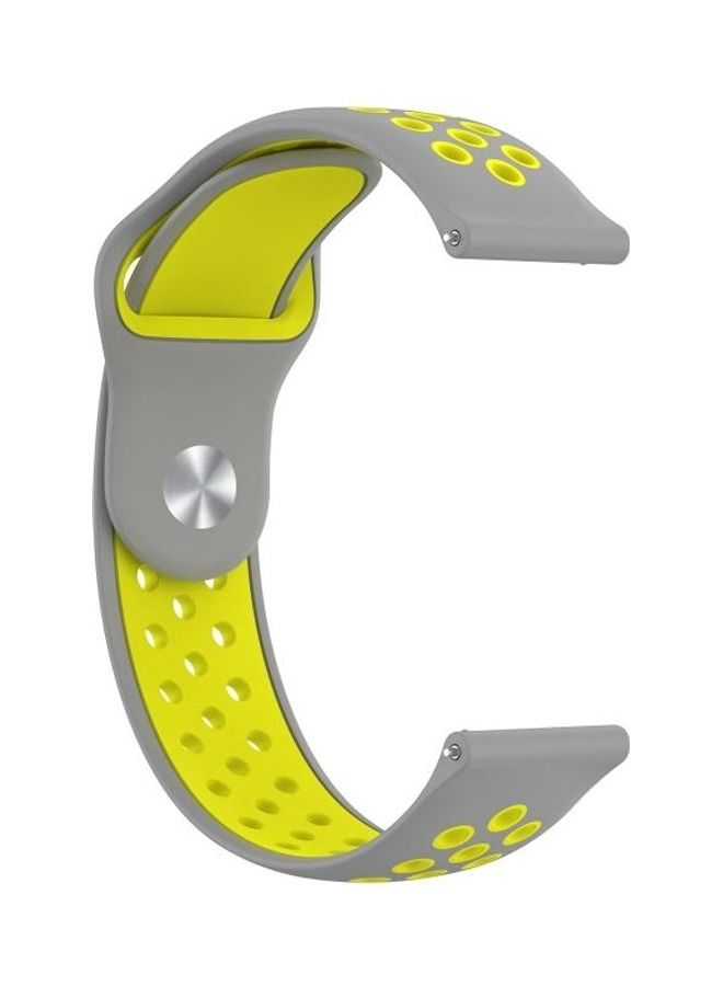 BGM Replacement Band For Huawei Watch Grey/Yellow - Image 3