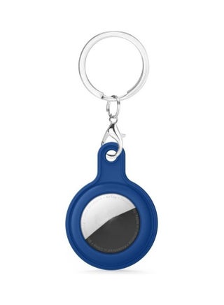 Gel Leather Case Cover with Switchable Keychain Ring for Apple AirTag Diamond Blue - v1631129539/N50685950A_1
