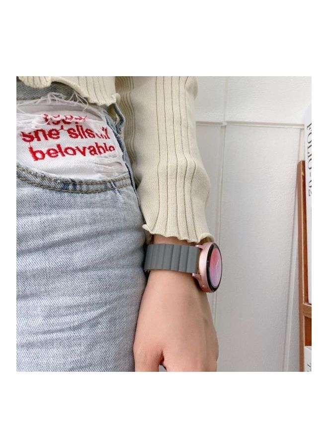 BGM Replacement Strap For Samsung Smart Watch Grey/Orange - Image 5