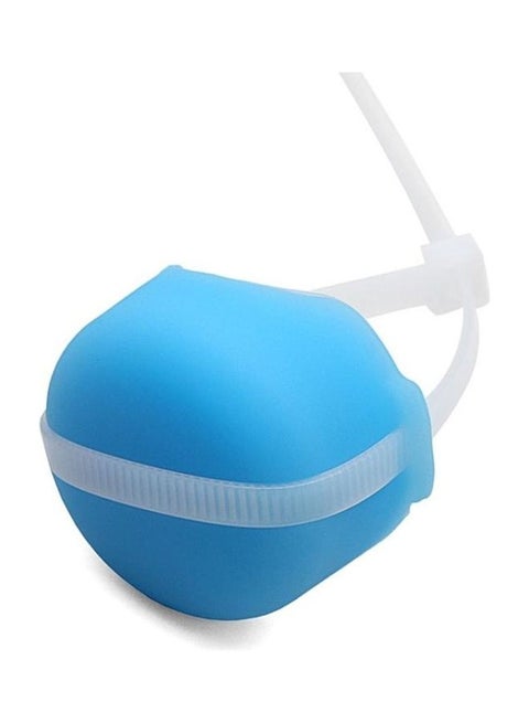 Bicycle Scooter Full Coverage Silicone Shockproof Protective Cover Case For Apple AirTag Fluorescent Blue