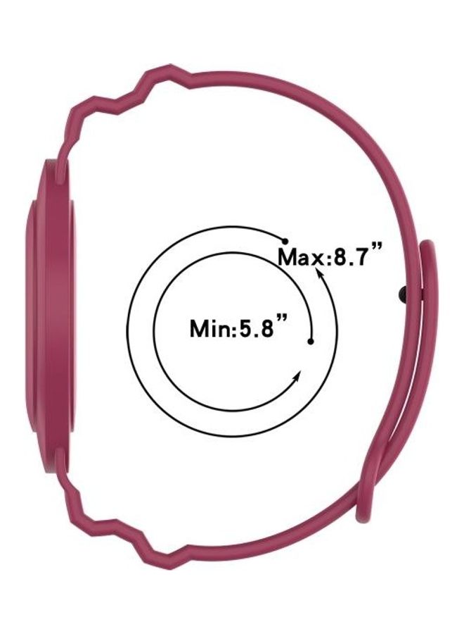 BGM - Armor Silicone Strap Watchband for Apple AirTag Red - Image 1