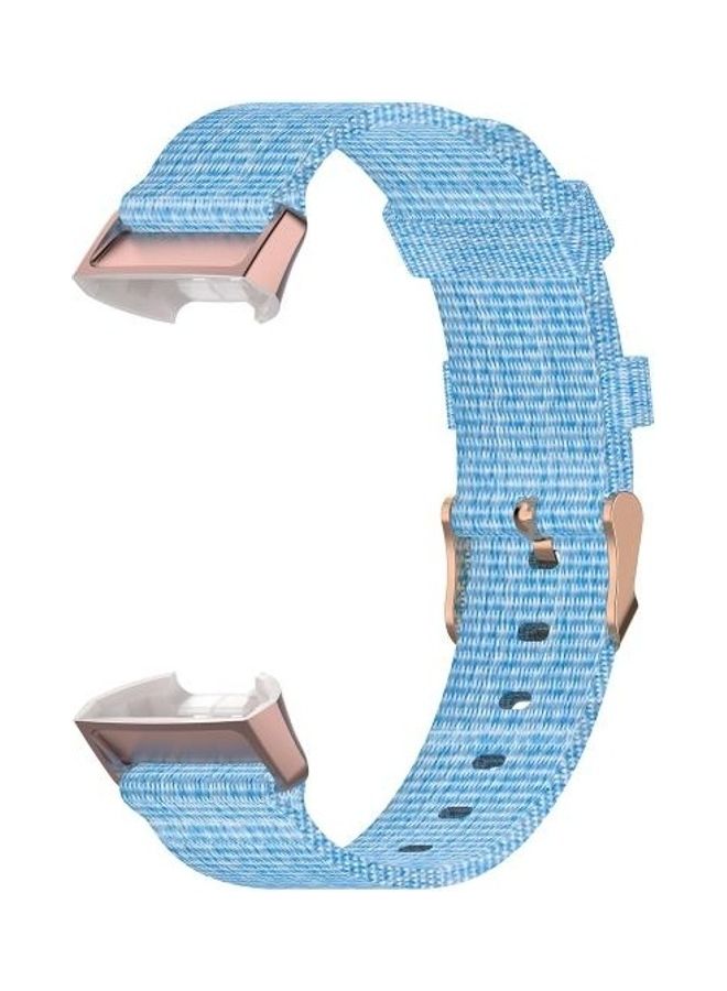 BGM Replacement Braided Nylon Strap Band For Fitbit Charge 4/3/SE Blue - Image 3