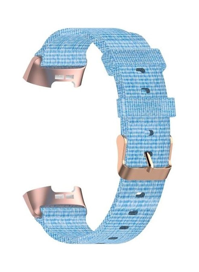 BGM Replacement Braided Nylon Strap Band For Fitbit Charge 4/3/SE Blue - Image 4