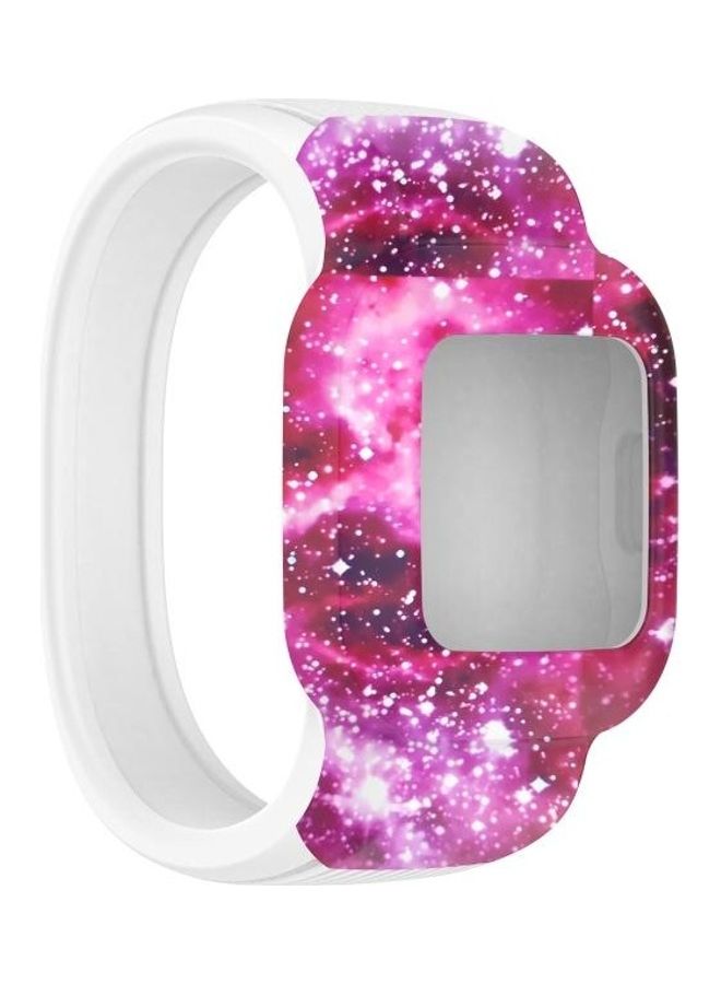 BGM For Garmin JR3 No Buckle Silicone Printing Replacement Watchband Multicolour - Image 1