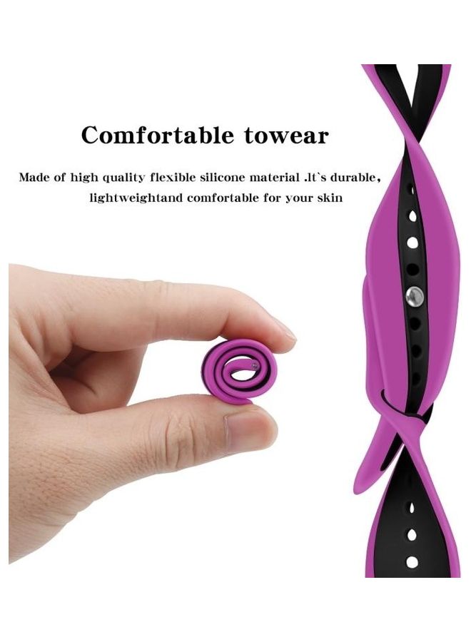 BGM For Fitbit Versa 2 Replacement Strap Watchband Purple/Black - Image 4