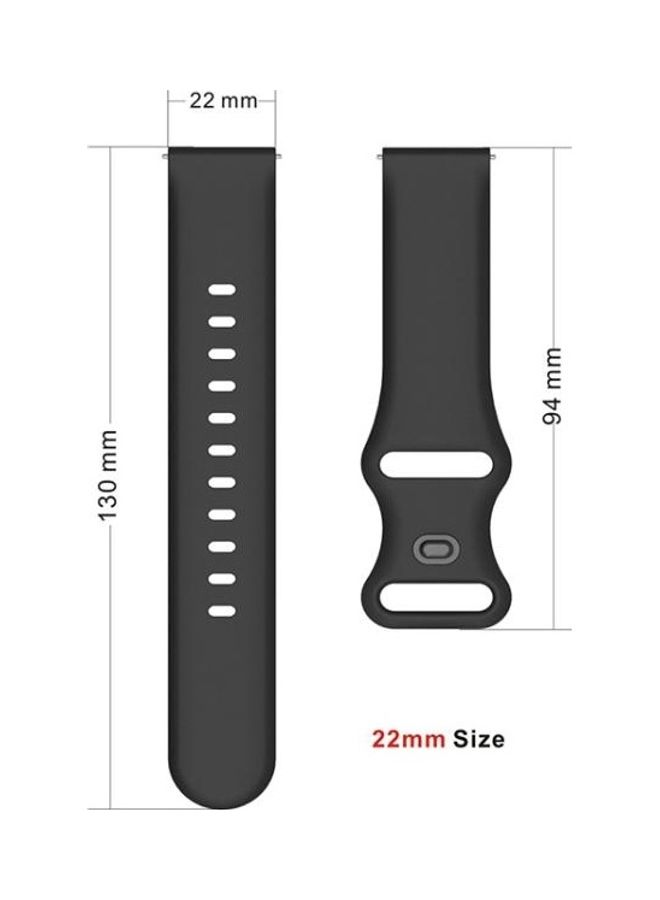 BGM Internal Buckle Perforation Silicone Replacement Band For Huawei Watch 3 Green - Image 5