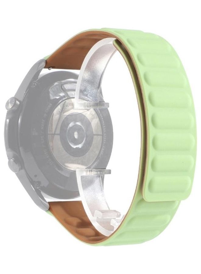 BGM Silicone Magnetic Replacement Band For Huawei Watch 3/3 Pro Green - Image 1