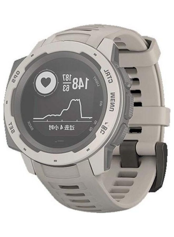 BGM Silicone Replacement Band For Garmin Instinct 22mm Grey - Image 1