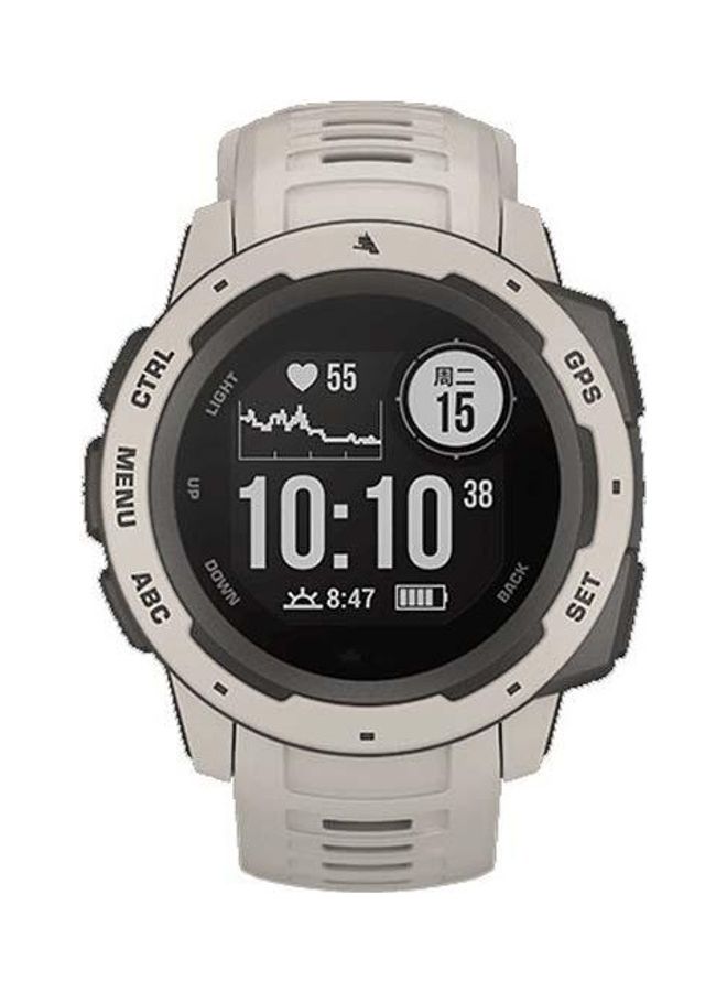 BGM Silicone Replacement Band For Garmin Instinct 22mm Grey - Image 2