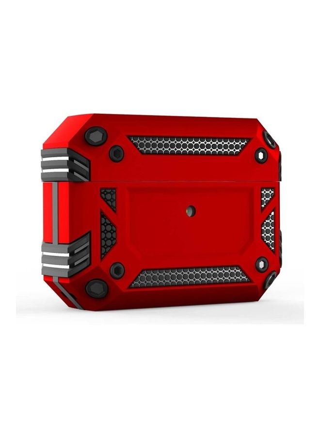 BGM Iron Man Four-corner Shockproof Earphone Protective Cover For AirPods Pro Red - Image 1